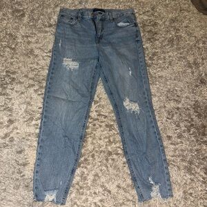 Aeropostale Light Blue Distressed Skinny Jeans
